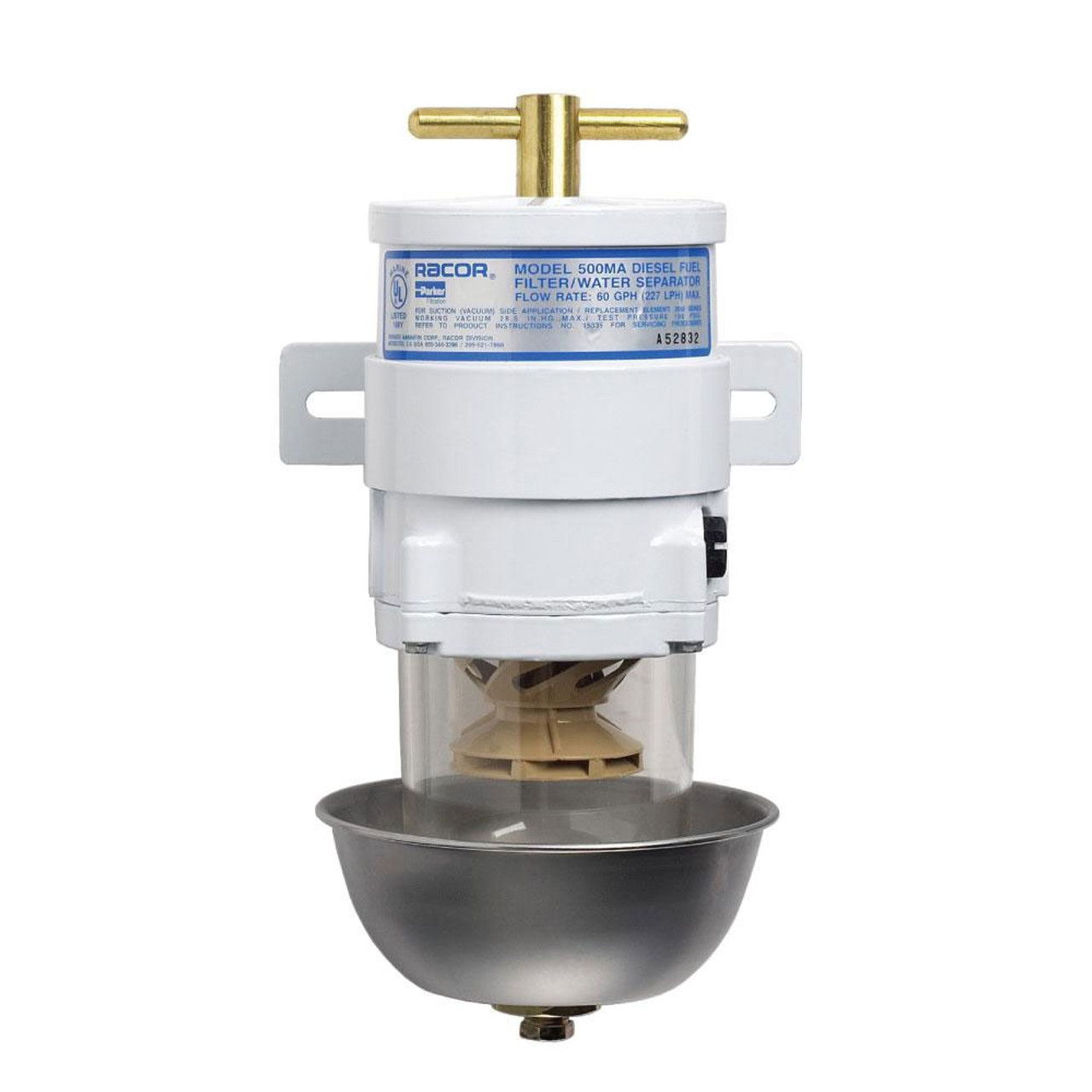racor 500ma marine turbine series 60 gph fuel filters w full metal Fuel Filters Racor Rk21069 For racor 500ma marine turbine series 60 gph fuel filters w full metal bowl 2